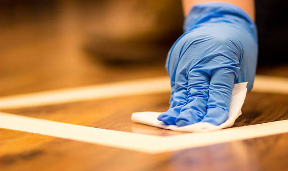 Lead dust wipe sampling